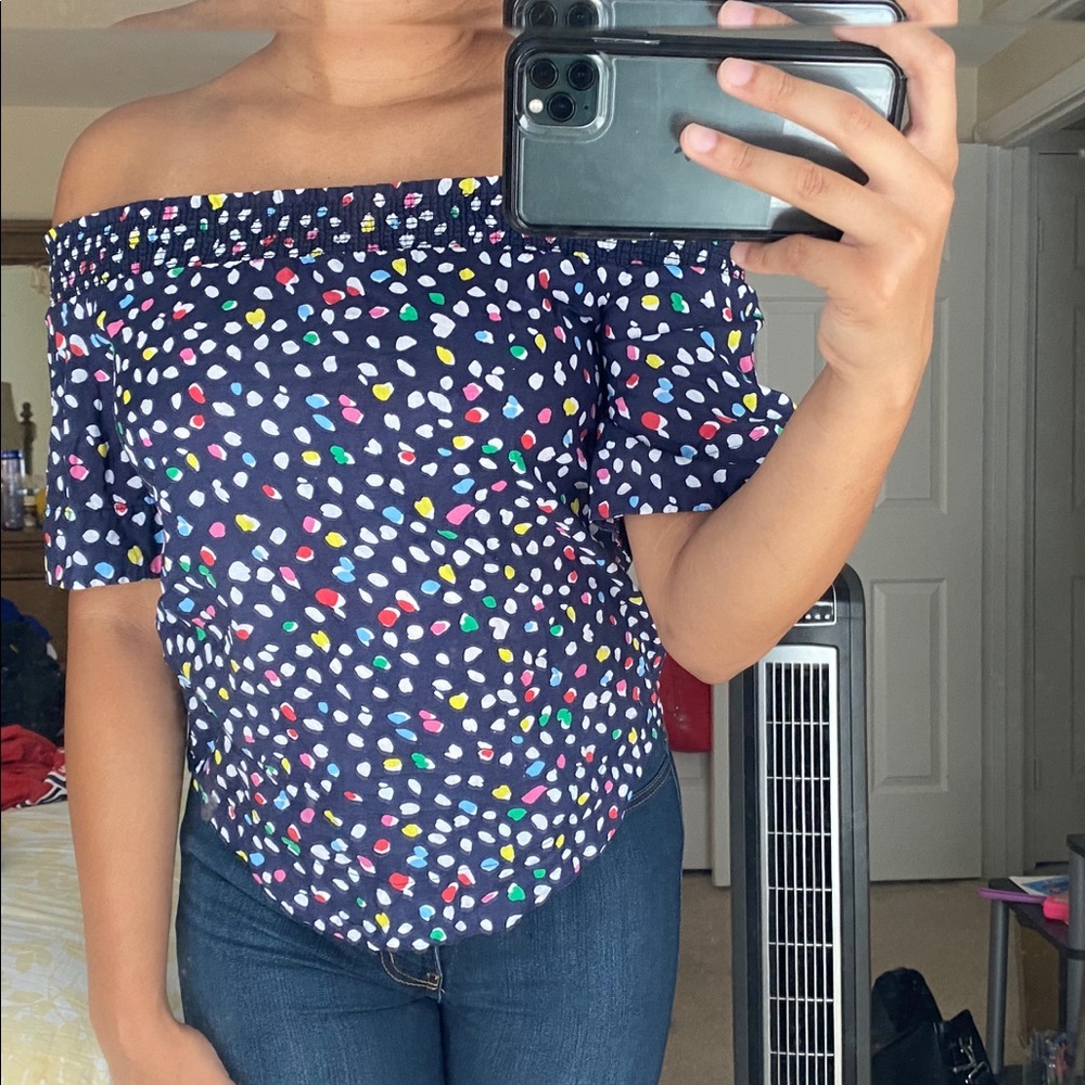 J. Crew off the shoulder top